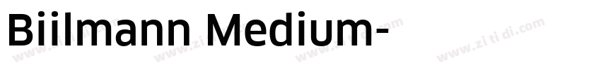 Biilmann Medium字体转换